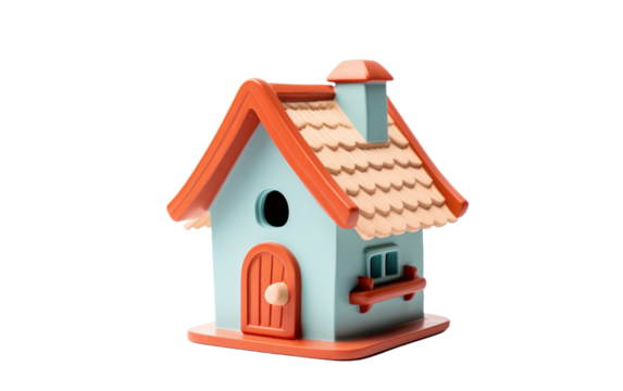 Resin Bird Haven isolated on transparent Background