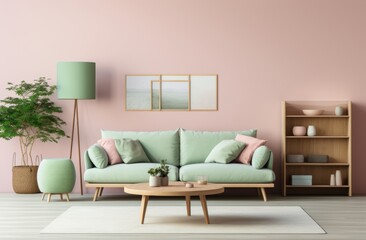 green apartment living room furniture