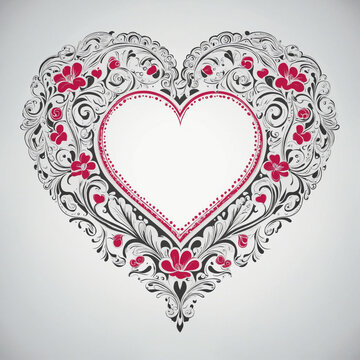 Valentine's Day Heart Vector Graphic Illustration