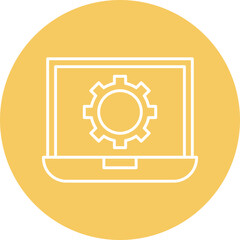 Optimization Line Circle Icon