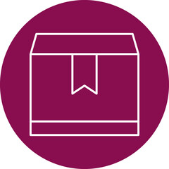 Package Line Circle Icon