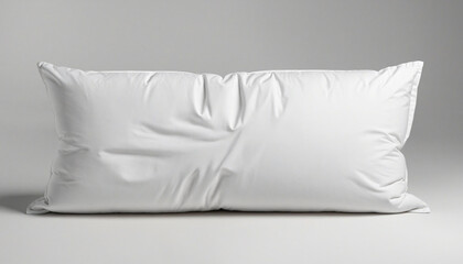 Fototapeta na wymiar Minimalist White Pillow - Cutout PNG with Shadow