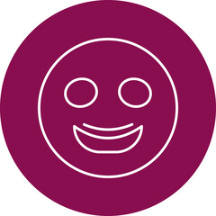Emoji Line Circle Icon