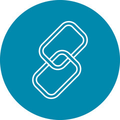 Link Line Circle Icon