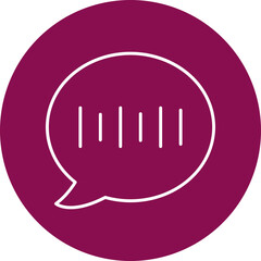 Audio Line Circle Icon