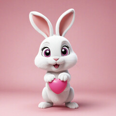 Obraz na płótnie Canvas Bunny Animated Rabbit Symbol