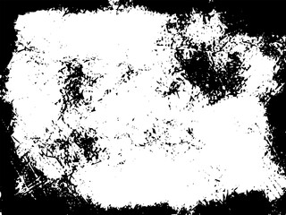 Naklejka premium Grunge border texture background. Abstract frame overlay. PNG graphic illustration with transparent background.