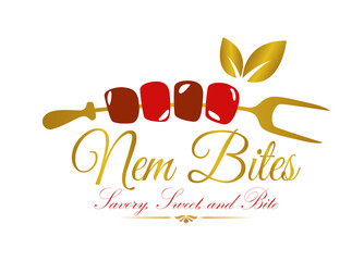 Restaurant Logo. Food Design , Minimalist , Skewers