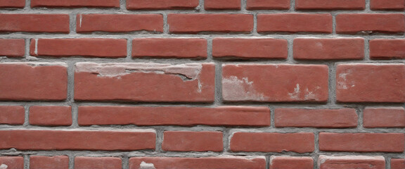 Vintage red bricks removed