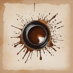 Vintage Coffee Stain Texture