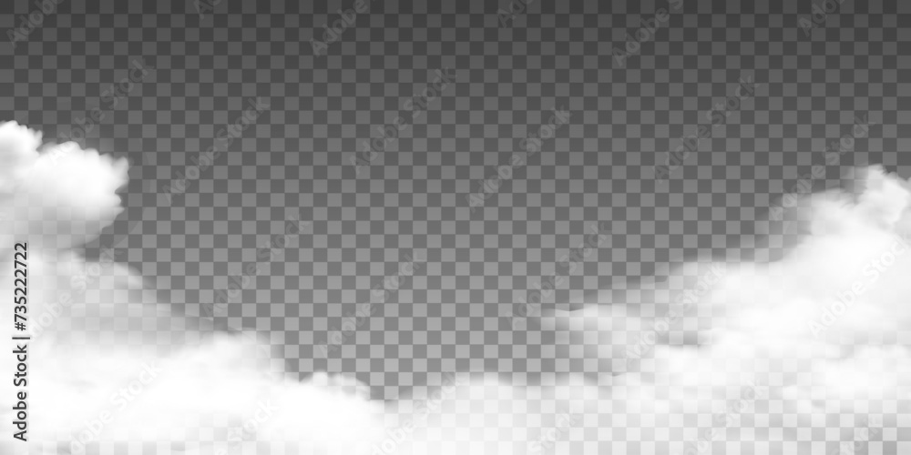 Canvas Prints realistic cloud sky,cloudscape on transparent background