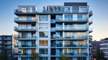 Obraz premium design apartment building modern