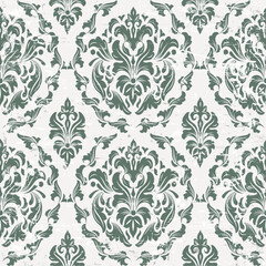 Damask classical luxury seamless pattern grunge background
