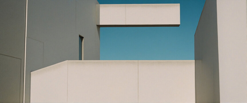 Brutalism shapes, Abstract minimalist geometric elements