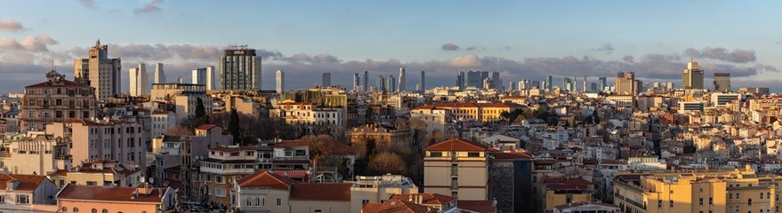 Beyoglu and Sisli Districts Panorama