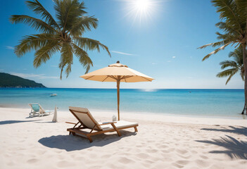 Obraz premium Stunning Seaside Banner with Sandy Shore