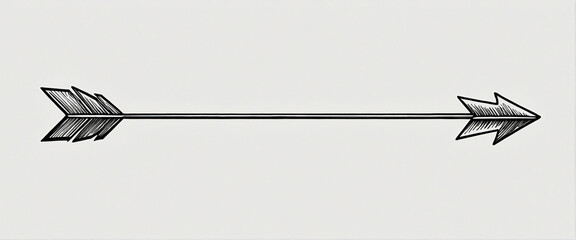 Simple hand-drawn vector arrow in SVG format