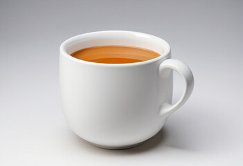 Blank ceramic coffee or tea cup on white background