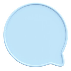 Speech Bubble. Text Box. 3D Illustration.