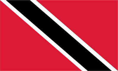 Trinidad and Tobago flag in official colors and proportion correctly vector © Taras Vykhopen