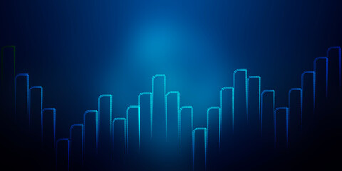 Technology screen with abstract high speed technology 