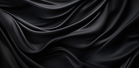 Fototapeta premium A large amount of fabric is spread out on a black background, creating a striking visual display.