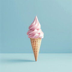 this is an icon of an ice cream cone in the style of  - obrazy, fototapety, plakaty
