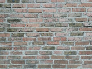 Old brown brick wall texture. The topic of construction.