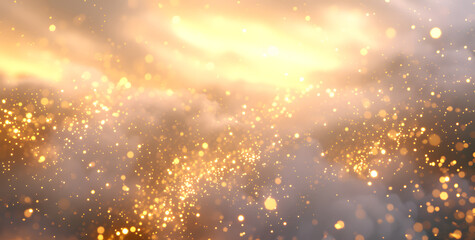 Fototapeta premium sparkle flurry of stars in a transparent background