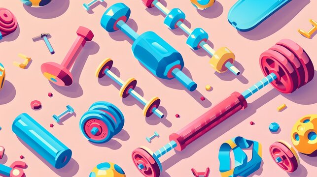 Pink Gym Weights Stock Photo by ©mpessaris 11723955