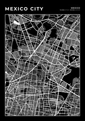 Mexico City City Map, Cartography Map, Street Layout Map