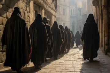 Photo sur Plexiglas Vienne Historical Pharisees on street jerusalem. Cross religion. Generate Ai