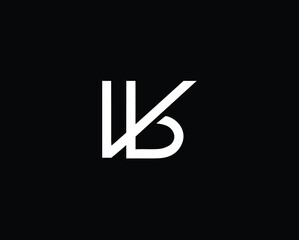Creative Minimalist Letter VB Logo Design, VB Monogram
