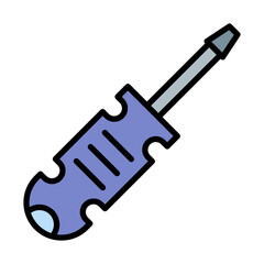 Screwdriver Line Filled Icon