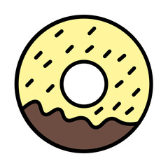 Donuts Line Filled Icon