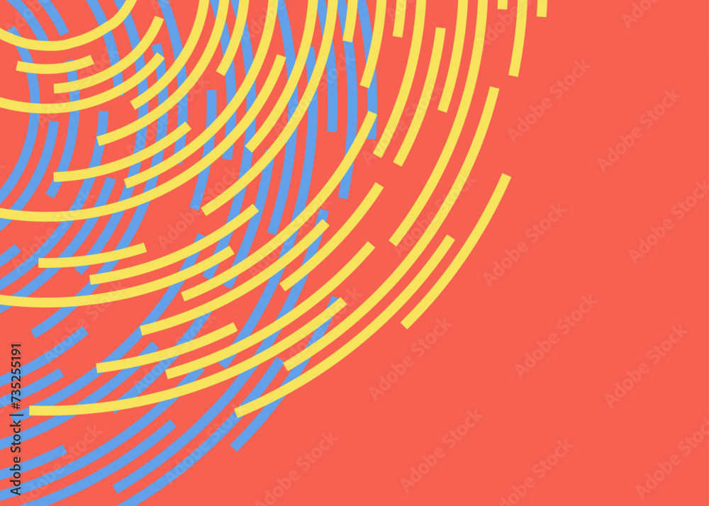 Poster minimalist background with overlapping curved swirl lines pattern and with some copy space area