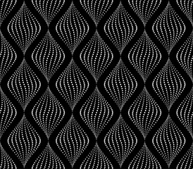 Vector seamless texture. Modern geometric background. Grid of dots. - 735257130