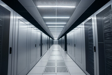 server room in a data center