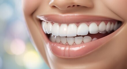 white teeth, embodying confidence and the beauty of dental care