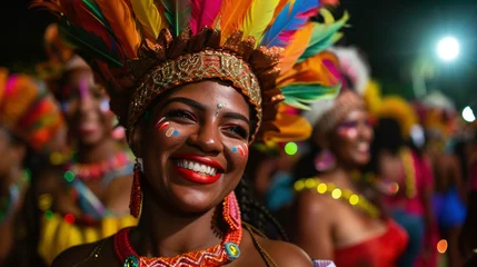 Papier Peint photo autocollant Carnaval Scenes from a vibrant Carnaval festival in Rio