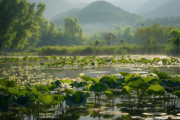 lake in the mountains