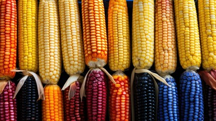 rainbow colorful corn