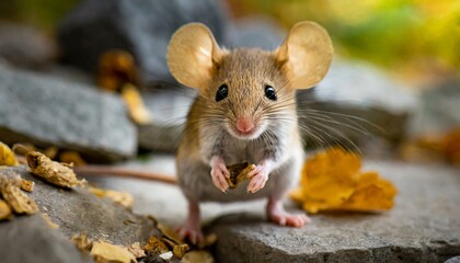 A cute little mouse with big ears