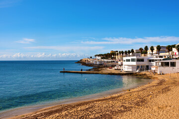 the beach of Santa Maria di Leuca Italy
