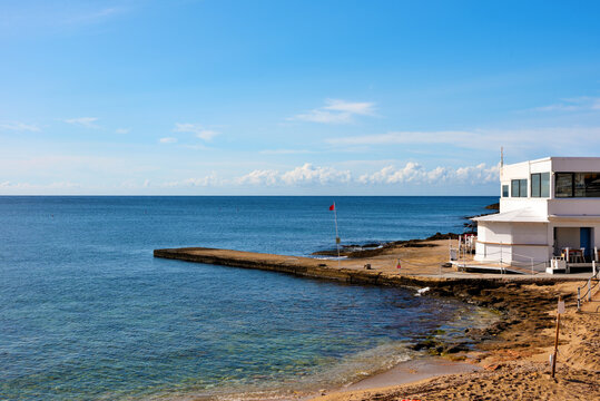 the beach of Santa Maria di Leuca Italy