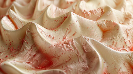 close up strawberry ice cream texture ice cream texture - obrazy, fototapety, plakaty
