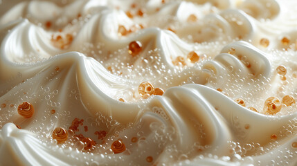 close up vanilla ice cream texture.