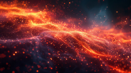 Abstract network and data speed ,generative ai