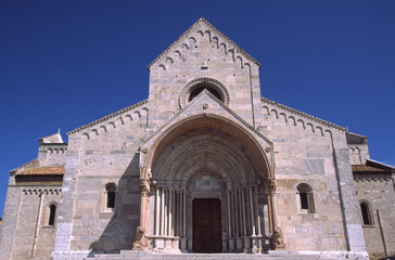 Fototapeta na wymiar Church Duomo of San Ciriaco, Romanic Architecture, Ancona, Marche, Italy
