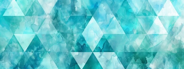 watercolor diamond triangular pattern Generative AI